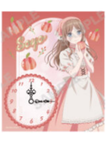 甜品天堂 钟 立牌